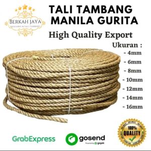 Tali Tambang Goni Besar Sedang Kecil Manila Tampar Dadung Kapal Rami - 24 mm