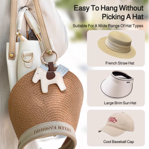 ⚡Magnetic hat clip⚡ Outdoor sun hat Portable storage for travel Handy clip without punching or sewing Anti-lost hanging clip Magnetic and firm anti-lost hat clip Invisible and traceless clothing hanging clip Handy fixed to pr