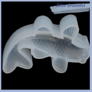 Ditur 3D Lucky Koi Fish Silicone Mold DIY Resin Casting Art Jewelry Making Craft Epoxy