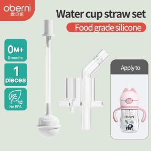Oberni（Ready Stock）300ml Tritan Straw Cup V-shaped Nozzle Straw Accessories Baby Drinking Cup Accessories Independent Packaging
