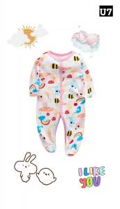 บอดี้สูทเด็กรอมเปอร์ แขนยาวขายาว ใส่สบาย 0-12 M