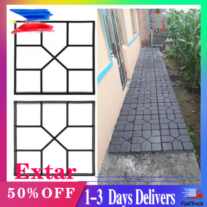 Home Driveway Paving Mold DIY Mould Cement Brick Pavement Stone Mold