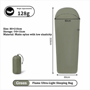 SJJL Di động Lớp lót bên trong túi ngủ Kích thước đơn Siêu nhẹ Túi ngủ du lịch Phong cách Cocoon Thiết kế ấm áp Tấm trải cắm trại Du lịch ngoài trời