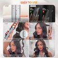 SHEGLAM Hair Automatic Curling Iron 1/1.25 Inch with 3 Temperatures, 2-Way Rotation, Anti-Scald, Anti-Tangle, Automatic Shut-Off, Hair Styling Tool Swivel Cord Barrel Hair Curler Rizador De Pelo-o35907. 