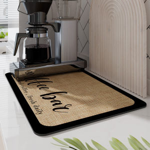 Kitchen Drying Mat / Table Mat Dish Rack Mat Non-Wash Quick Absorbent / Utensils Plates Cups Drying Pad / Household Kitchen Dining Use
