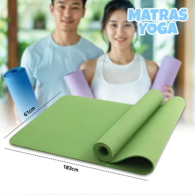 Matras Olahraga Yoga I-101 – Matras Senam & Poundfit Anti Phthalates Aimi