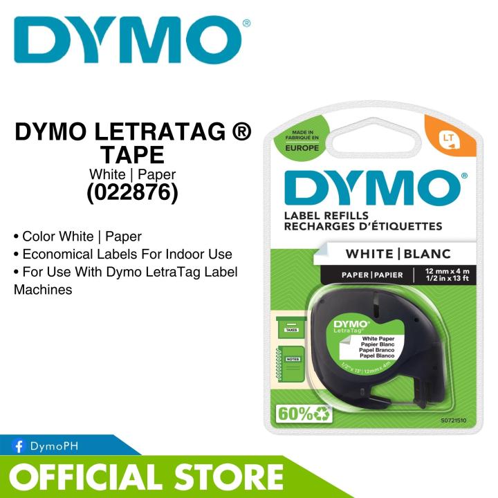 DYMO LetraTag Tape White Paper S0721510 91200 Lazada PH