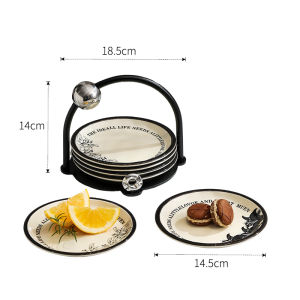 Bone Spitting Dish Household Food Grade Ceramic Bone Spitting Dish