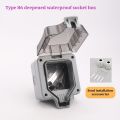 LSG IP66 waterproof dustproof weatherproof 86/146 type socket box, Utility box, Without socket switch, external installation locking, indoor and outdoor waterproof box. 