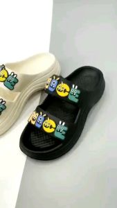 Dép 2 quai ngang  Dép lê nữ hack chiều cao siêu đẹp gắn hình siêu xinh loại 1 mã kQ68