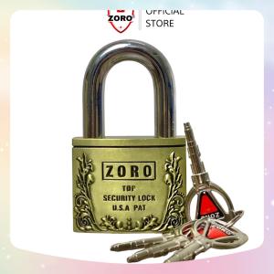 Ổ khoá ZORO bông chìa tròn 6 phân càng ngắn làm từ thép hardened không gỉ