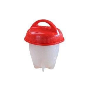 【On Sale】Egglettes Eggies Cooker Silicone Hard Boiled Eggs Cup Steamer Mold with Lid