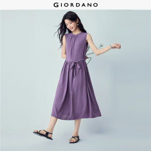 Giordano Beau Monde Women Women Round Neck Dress Free Shipping 13466266
