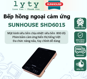 Bếp hồng ngoại cảm ứng SUNHOUSE SHD6015