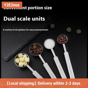 【Local shipping】 1 4Pcs Coffee Scoops Long Handle 304 Stainless Steel Tablespoon Stackable Kitchen Measuring Spoon Fits Coffee Container