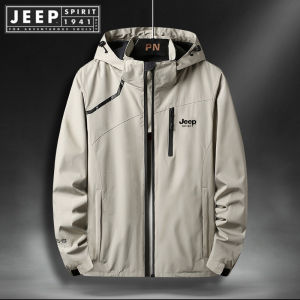 JEEP SPIRIT Áo Khoác Mùa Đông ESTD 1941 Áo Gió Du Lịch Ngoài Trời Chống Nước Cho Nam Áo Khoác Ngoài Trời Du Lịch