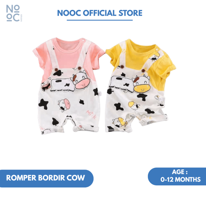 Baju Romper Bayi Trend Fashion Bordir Cow Cotton Lazada Indonesia - Main Image