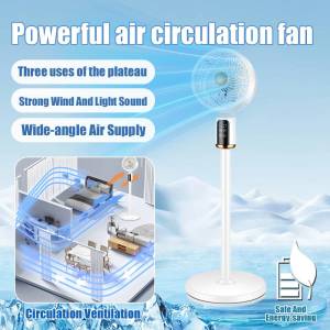 Hot sale cooling and heating! Household vertical storm-level oscillating fan 3D wide-angle air supply silent and energy-saving cooling/heating in one second