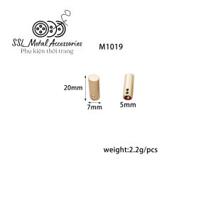 [Hàng mới] (5 cái) Nút chặn đầu chặn kim loại hình trụ thời trang mới dành cho áo khoác áo hoodie M1019 #ssl_accessories