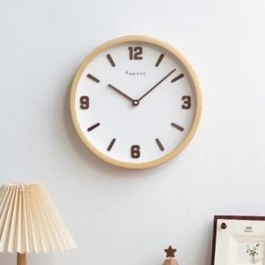 xpkQ Wooden Wall Clocks Modern Minimalist Stylish Wall Clocks Stereo Numbers Simple Round Silent Clock Elegant Living Room Decoration Q9Z6P