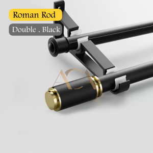 🔥Quality Roman Rod & Curtain Rod🔥Roman Rod Double Bracket Full Set
