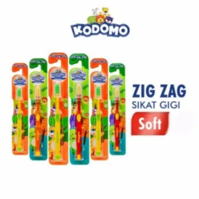 Kodomo Toothbrush Zig-Zag l Reguler 2in1 (Random)