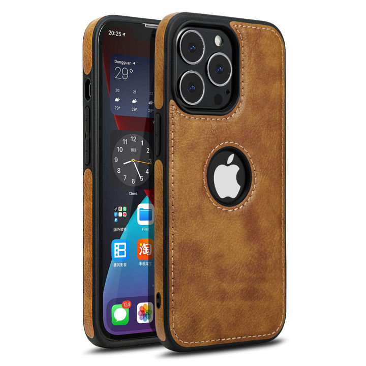 Best price Retro Leather Phone Case For iPhone 15 pro max 15 plus