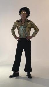 European and American Halloween Retro 70.80 Vintage Disco Hippie Couple Costumes Party Performance Outfits Wholesale