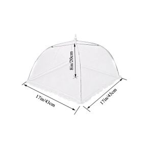 ZYJC ฝาครอบตาข่ายอาหารในครัวพับได้ผ้าคลุมมุ้งเต็นท์ร่มสำหรับปิกนิกป้องกันการยุงบิน Food cover