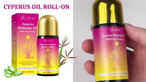 Bộ 2 lọ tinh dầu Cyperus Rotundus dạng lăn chiết xuất tự nhiên giúp giảm mỡ thừa loại bỏ lông thu nhỏ lỗ chân lông ức chế và làm mờ các vết sẹo trên da.
