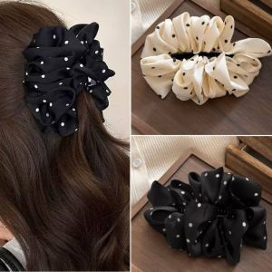 Polka Dot Banana Hair Clips High Ponytail Back-of-the-head Shark Clip Perfect Gift for Woman