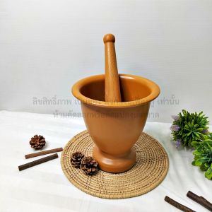 ครก ครกปลอดเชื้อรา ครกพลาสติก  7.5 นิ้ว  ครกอนามัยพร้อมสาก  ใช้ทนทาน ปลอดเชื้อรา