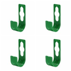 SPUNO 4Pcs Wall Mounted Garden Hose Holder Space-Saving Durable Water Pipe Hook Anti-Abrasion Portable Water Pipe Hanger Hose Accessories