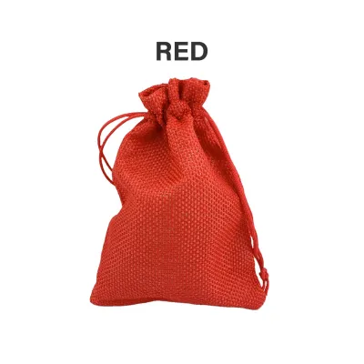 Wahaha Cute Drawstring Bag Pouch Bag Jute Bag Jewellery Bag Gift Bag Linen Burlap Bag Birthday Bag Beg Guni Uncang emas 收納袋 麻布袋