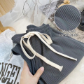 [Buy 1 Take 1] Drawstring Pants For Women Baggy High Waist Pants White Long Trouser Breathable Comfort. 