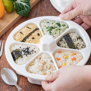 DIY Sushi Mold Lunch Triangle Rice Ball Food Press Triangle Sushi Making Mold Sushi Set Kitchen Tools