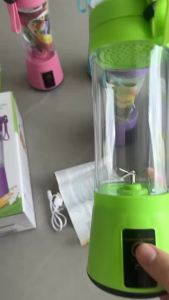 Portable Blender 6-Blade - USB Rechargeable For Juice & Smoothie Personal Travel Cup  Ice Crushing Detox Drinks For Fitness Gym Office