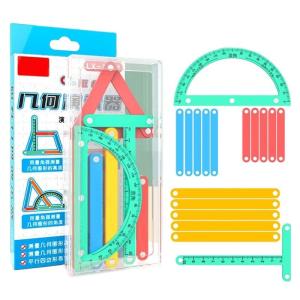 Magnetic Geometry Demonstrator Set With Polygon Tiles For Math Learning And Classroom Teaching Math Tool For Home