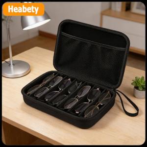【2-3 ngày giao hàng】 6 7 ngăn có thể điều chỉnh kính hộp lưu trữ kính cầm tay tổ chức và du lịch lưu trữ giá đa chức năng hộp lưu trữ
