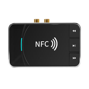 BOKEWU NFC Bluetooth 5.0 Audio Receiver Transmitter 3.5mm AUX RCA Jack USB Smart Playback Stereo Audio Wireless Adapter for Car Kit Speaker