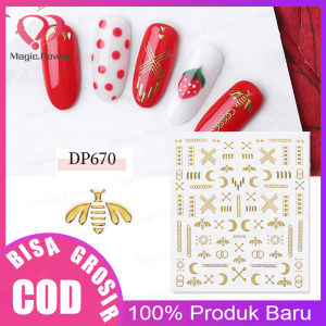 Galaxy Moon Sun Sticker Bee Nailart /Stiker Kuku Bulan Bintang Nail Art Stiker Water Decal
