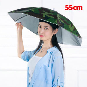Double layer Head Umbrella For Adults Big Umbrella folding Outdoor Fishing Golf Umbrella Hat payong