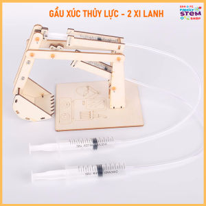 [Stem Thủy Lực] Mô Hình Lắp Ráp Máy Gầu Xúc Thủy Lực 5 Xi Lanh - Loại Lớn. Đồ chơi khoa học công nghệ stemsanpi