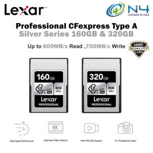 Lexar Professional CFexpress Type A Card SILVER Series 160GB 320GB CFexpress Type A Card 8K video