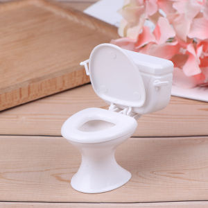 QUANSEN Dollhouse Furniture Vintage Bathroom Toilet Miniature Toys Dolls Accessories