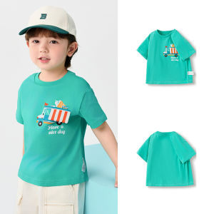 balabala Boys Short Sleeve T-Shirt Baby Base Layer Cotton Girls Summer 2025