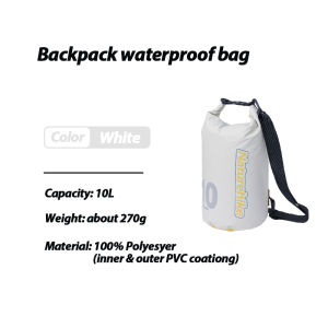 Naturehike 10L/15L/25L Drifting Waterproof Bag Ultralight Waterproof Bag Dry and Wet Separation Backpack Outdoor Snorkeling Swimming Bag IPX6 Waterproof Backpack 500D PVC