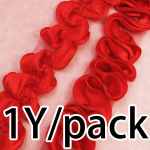 (1 Yard/pack) 9cmColor Ding Wave Lace Hundred Fold Lace Handmade Sewing Clothing Collar Accessories Satin Soft DIY Design