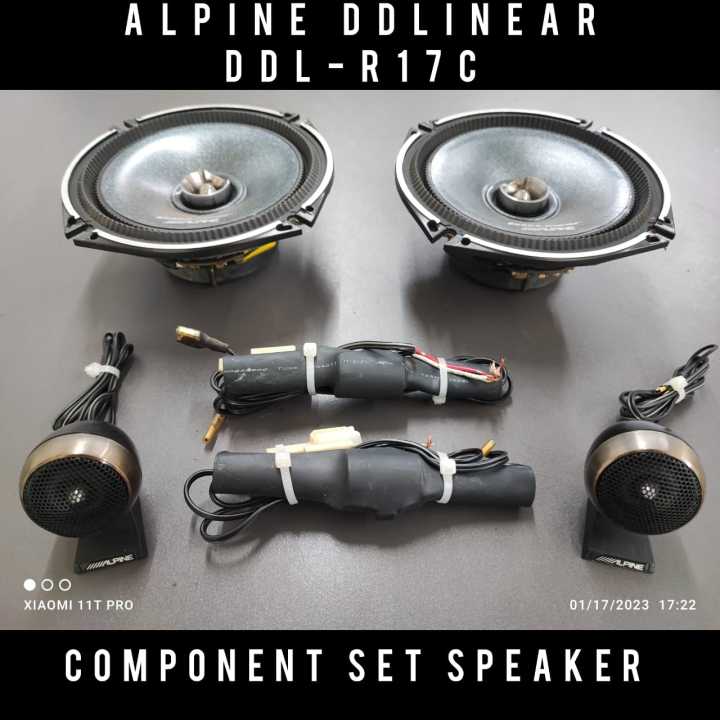 ALPINE DDLINEAR DDL-R17C Coaxial 2-Way Component Speaker System