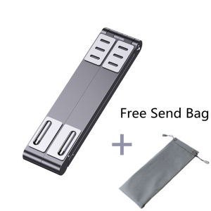 OATSBASF Di động có Thể Gập lại 3 Trong 1 Đứng Laptop Giá Đỡ Máy Tính Xách Tay Điện Thoại Di Động Máy Tính Bảng Chân Đế Làm Mát Kim Loại Giá Đỡ
